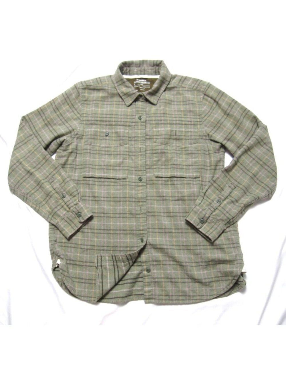 REI Co-op Men Sz L Flannel Shirt Plaid Button Cabincore Gorpcore Hiking (M188) - Picture 1 of 6